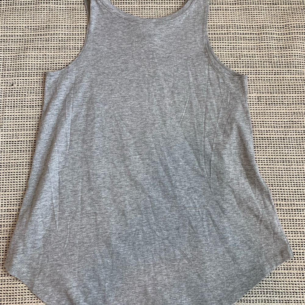 SOLD Simply Southern Glitter Tank Small Grey - Picture 6 of 6